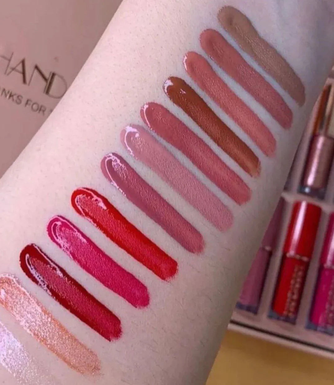 12 Colors Handaiyan Velvet Matte Liquid Lipstick Set